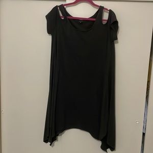 Gray Cold Shoulder Dress Torrid